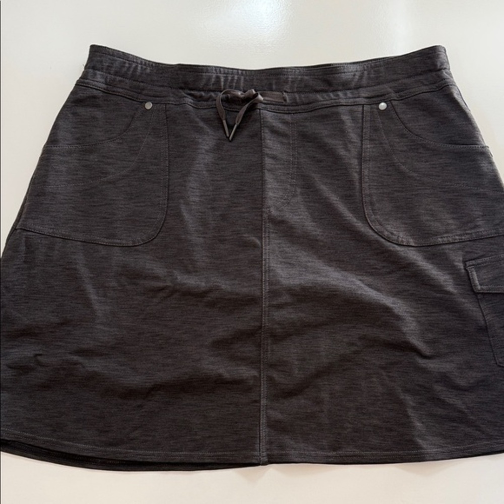 Kuhl Dark Gray Mini Skirt with Drawstring